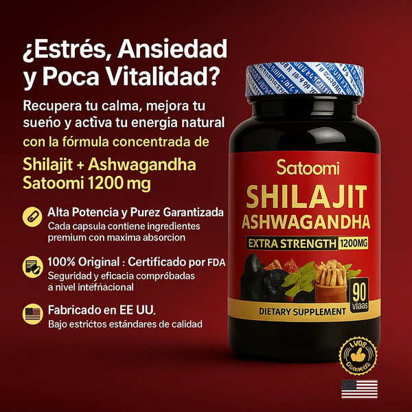 Shilajit con Ashwagandha Premium